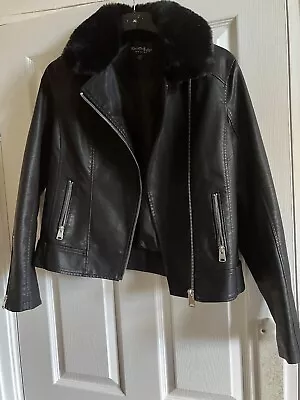 Buy Miss Selfridge Biker Jacket Size 12 (worn Once) • 9.99£
