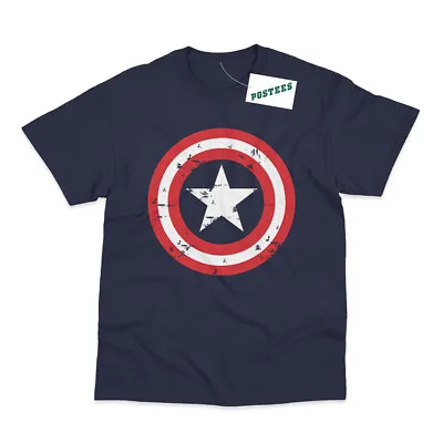 Buy Captain Inspired Comic Book America Superhero Printed T-Shirt • 9.95£