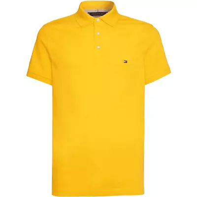 Buy Tommy Hilfiger Classic 1985 Slim Fit Yellow Polo Shirt • 67.99£