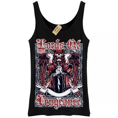 Buy Lords Of Vengeance Skull Gothic Skeleton Vest Womens • 11.95£