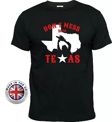 Buy Texas Chainsaw Massacre T Shirt 'DON'T MESS WITH TEXAS' Unisex,ladies Fitted • 14.99£