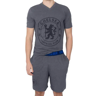 Buy Chelsea FC Mens Pyjamas Short Loungewear OFFICIAL Football Gift • 14.99£