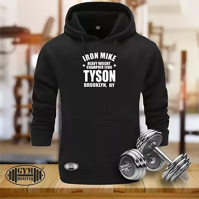 Buy Iron Mike Hoodie Gym Clothing Bodybuilding Training Workout Boxing MMA Men Top • 20.99£