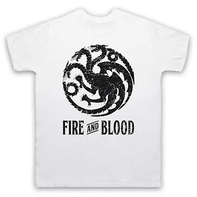 Buy Game Of Thrones Targaryen Dragon Sigil Fire And Blood Mens & Womens T-shirt • 17.99£