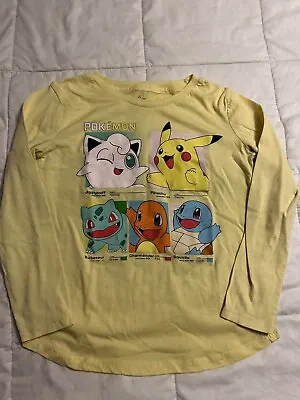 Buy Pokémon Pikachu Long-Sleeve Shirt Youth Large 10-12 Bulbasaur Charmander Kids • 9.73£