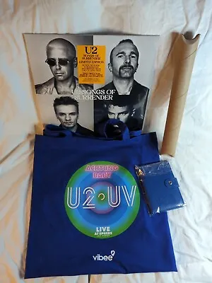 Buy U2 VIP Vibee Merch Tote Bag Sphere Las Vegas Album Poster Lanyard Pass Wallet • 113.66£