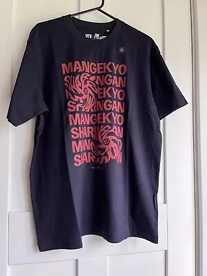 Buy Uniqlo NARUTO UT SZ SMALL Sasuke Uchiha Sharingan Short-Sleeve Graphic T-Shirt • 12£