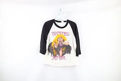 Buy Vtg 80s Womens M Twisted Sister 1984 Stay Hungry Band Tour Raglan T-Shirt USA • 236.58£