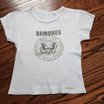 Buy Vintage Kid's Ramones Presidential Seal T-Shirt Ivory 100% Cotton Childrens 8 • 11.84£