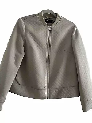 Buy M & S Bomber Jacket Grey Ladies Size 12 • 15£