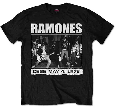 Buy Ramones CBGB 1978 Black T-Shirt - OFFICIAL • 14.89£