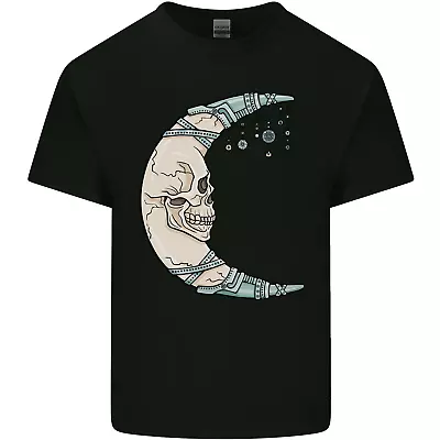 Buy Steampunk Moon Skull Mens Cotton T-Shirt Tee Top • 8.75£