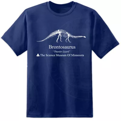 Buy Mens Brontosaurus T Shirt Dustin Hawkins Middle School AV Club Retro TV Classic • 19.99£