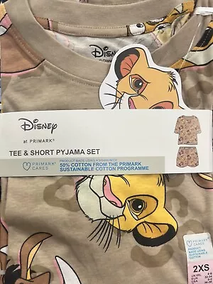 Buy Disney The Lion King Shorts Pyjama Set UK Size 4-20 2XS-XL • 17.99£