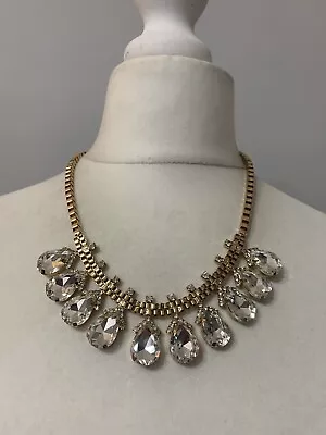 Buy Gold Toned Jewel Necklace Statement Modern Focal Festival Summer Jewellery JB20 • 3.49£
