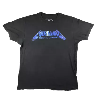 Buy Official Metallica Ride The Lightning T Shirt Size L Cotton Graphic Band Tee • 16.99£