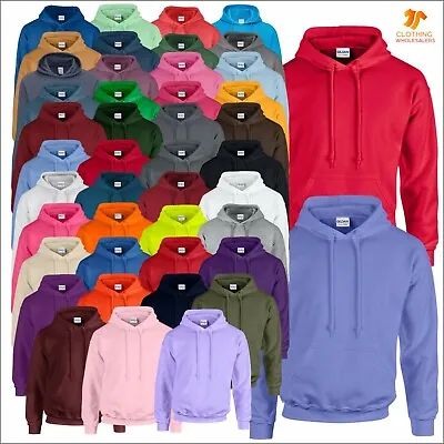 Buy GILDAN Heavy Blend Mens Hooded Classic Sweatshirt Long Sleeve Pullover Hoodie • 15.38£