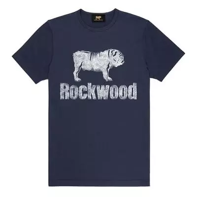 Buy Rockwood Distressed Logo T-Shirt - Navy • 3.99£
