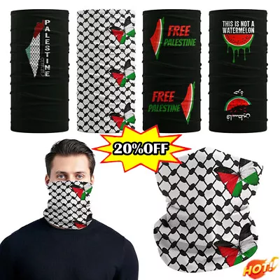 Buy 1xPalestine Neck Scarf Palestine Flag Scarf Palestinian Bandana Mask New Uk • 4.15£