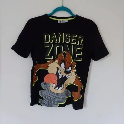 Buy Looney Tunes | Black Taz T-Shirt | Size UK 10 | Kids 146-152 • 6£