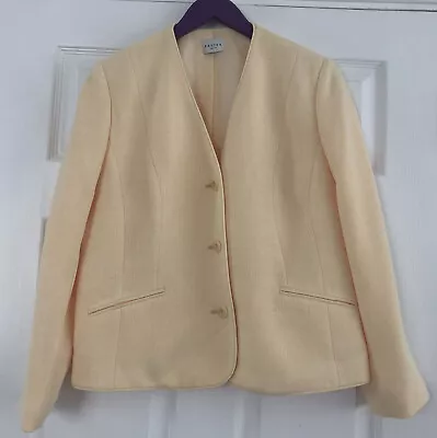 Buy Eastex Special Occasion Jacket Sz 14. Creamy Yellow.Excellent Condition. • 12.99£