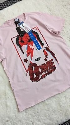 Buy BNWT David Bowie T Shirt Pink Amplified Unisex (Medium) • 9.90£