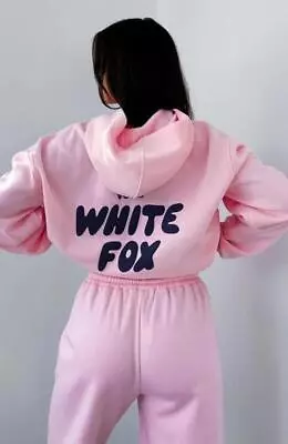 Buy 2024 2Pcs White Fox Boutique Hoodies Tracksuit Set Sweatshirt Sweatpants Womens • 16.06£