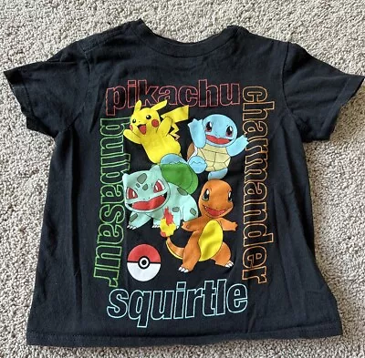 Buy Pokémon KidsT-shirt Pikachu,Charmander,Squirtle &Bulbasaur - Size XS • 3.21£
