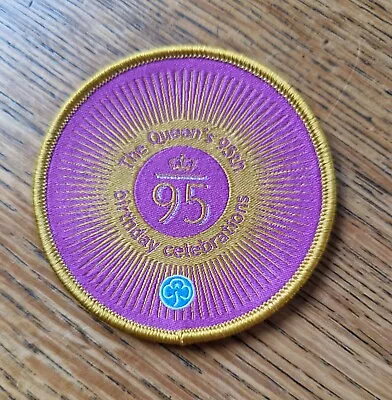 Buy GirlGuiding The Queen's 95th Birthday Celebrations Badge • 1£