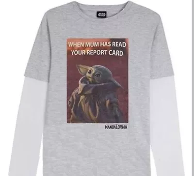 Buy Baby Yoda T Shirt The Mandalorian Child When Mum Has Read Your Report Card • 6.99£