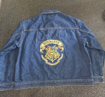 Buy Harry Potter Warner Bros 2011 Childs Denim Embroidered Jacket Size Large Youth • 22.99£