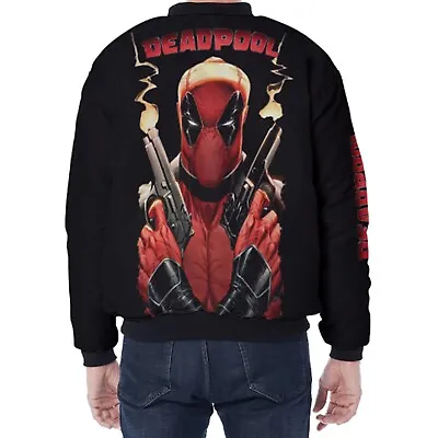 Buy Vintage Deadpool, Marvel Graphic Bomber Jacket • 64.99£