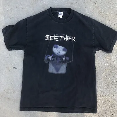 Buy Seether 2008 FLY LEAF Tour Concert T-Shirt Size LARGE Rare Tee • 94.50£