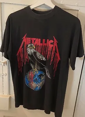 Buy Vintage 1993 Metallica Nowhere Else To Roam Tour T Shirt M Eurotag • 129£