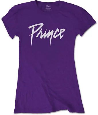 Buy Prince Logo Womens Fitted T-Shirt OFFICIAL • 14.99£