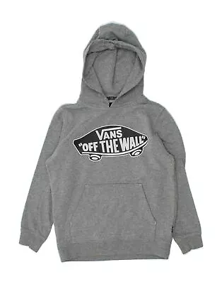 Buy VANS Boys Graphic Hoodie Jumper 8-9 Years Small Grey Cotton AI10 • 14.07£