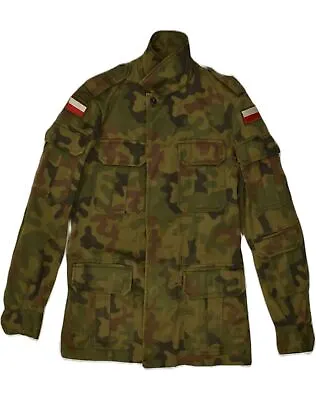 Buy VINTAGE Mens Military Jacket UK 36 Small Khaki Camouflage AF08 • 21.16£