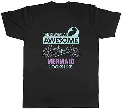 Buy Awesome And Amazing Mermaid Mens T-Shirt Sea Nymph Ocean Unisex Tee Gift • 8.99£