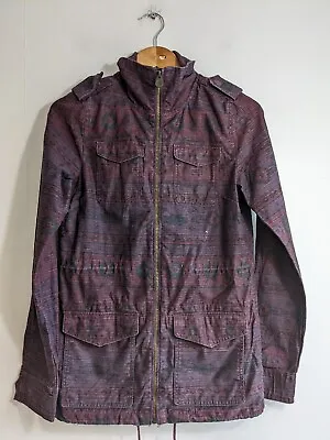 Buy Ladies H&M Jacket US 2 XXS UK 4 6 Aztec Navajo Tribal Western Purple Burgundy  • 9.99£