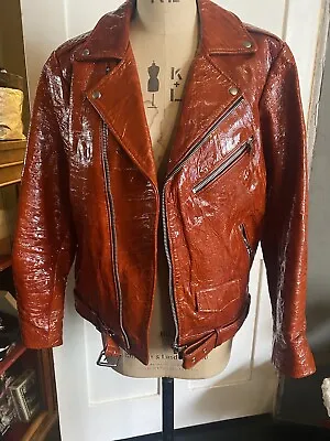 Buy Stolen Girlfriends Genuine Leather Patent Biker Jacket  • 200£