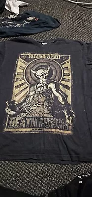 Buy Five Finger Death Punch Tour Shirt 2014 Size M • 18£