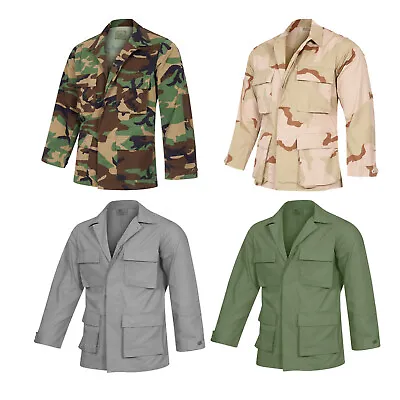 Buy Army Jacket Original US BDU Combat Lightweight Coat Ripstop Uniform New • 24.99£