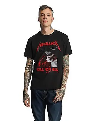 Buy Amplified Men's Metallica-Kill Em All T-Shirt S Grey (Charcoal Cc) • 22.94£
