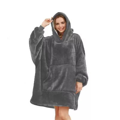 Buy Oversized Hoodies Snuggy Hooded Blanket Super Plush Fleece Wearable Large HOodie • 13.99£
