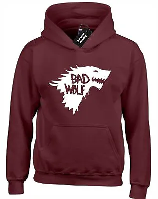 Buy Bad Dire Wolf Hoody Hoodie Funny Thrones Khaleesi Design Daenerys Tyrion Snow • 16.99£