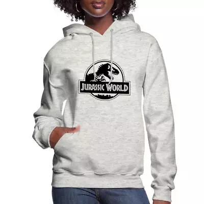 Buy Jurassic World Classic Logo In Black Women's Hoodie • 45.73£