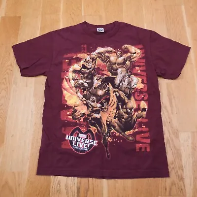 Buy Marvel The Avengers LIVE Graphic T Shirt M L Crew Neck Comic Book Hulk Iron Man • 10.99£