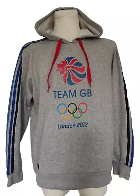 Buy Adidas Team GB London 2012 Hoodie Large L Adult Grey Mens Sport Cotton Outdoors • 16.80£