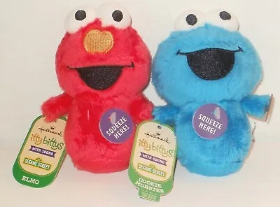 Buy Hallmark Itty Bittys Sesame Street Characters Elmo & Cookie Monster With Sound • 28.33£