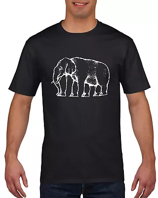 Buy Unique Funny/ Optical Illusion  Head F*ck  Elephant T-Shirt - Black Or White • 9.99£